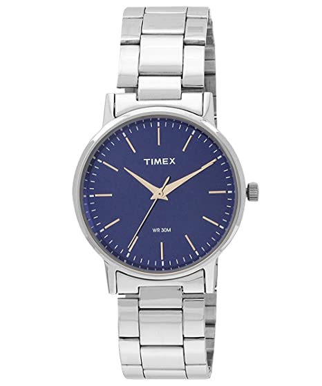 Timex Classics Quartz Analog Blue Dial Couple Watch - TW00PR199