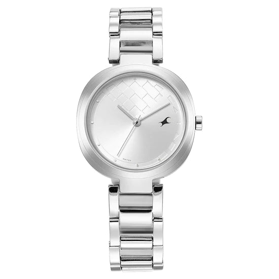 STUNNERS SILVER DIAL STAINLESS STEEL STRAP WATCH 6247SM02 (DM732)