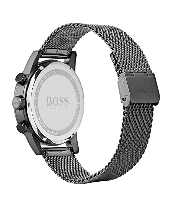 Hugo boss navigator watch black hot sale