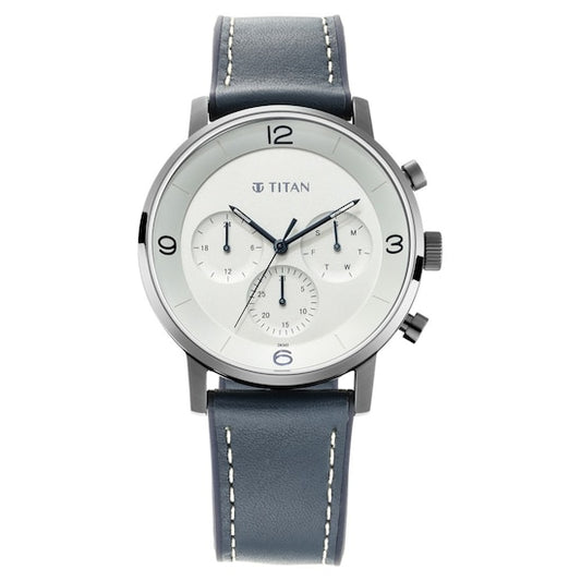 Athleisure - Silver Dial Hybrid Strap Watch NN90119QP01 (DK565)