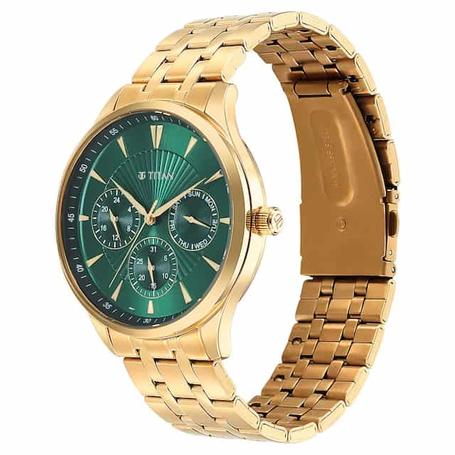 Opulent III Green Dial Multifunction Watch for Men 90127YM05 / NS90127YM05