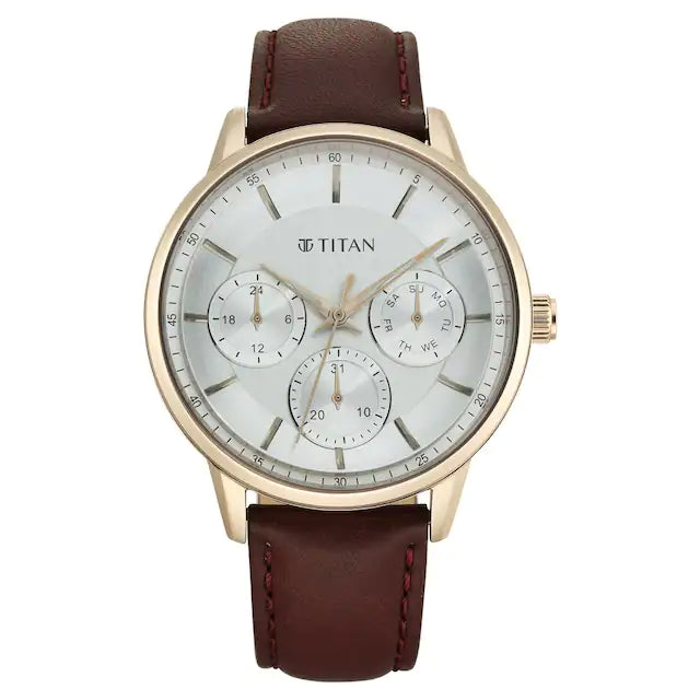 TITAN Urban Magic Silver Dial Stainless Steel Strap Watch 90133WL01