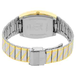 Titan White Dial Silver Stainless Steel Strap Watch NP9315BM01