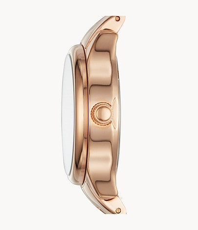 Modern Sophisticate Three-Hand Rose Gold-Tone Stainless Steel Watch  BQ1571