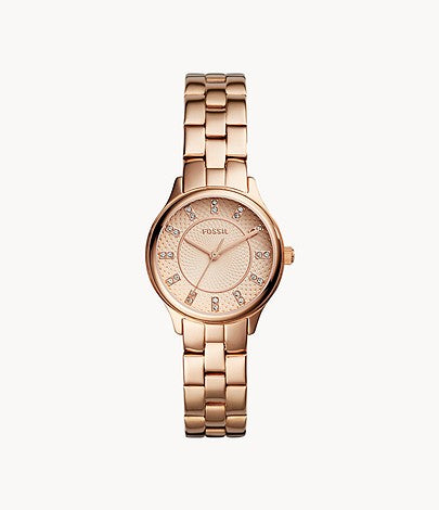 Modern Sophisticate Three-Hand Rose Gold-Tone Stainless Steel Watch  BQ1571