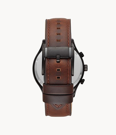 Fenmore Midsize Multifunction Brown Leather Watch BQ2453