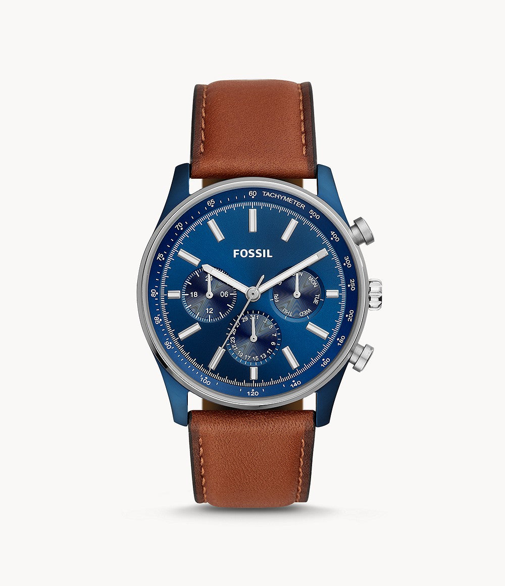 Sullivan Multifunction Brown Leather Watch BQ2512