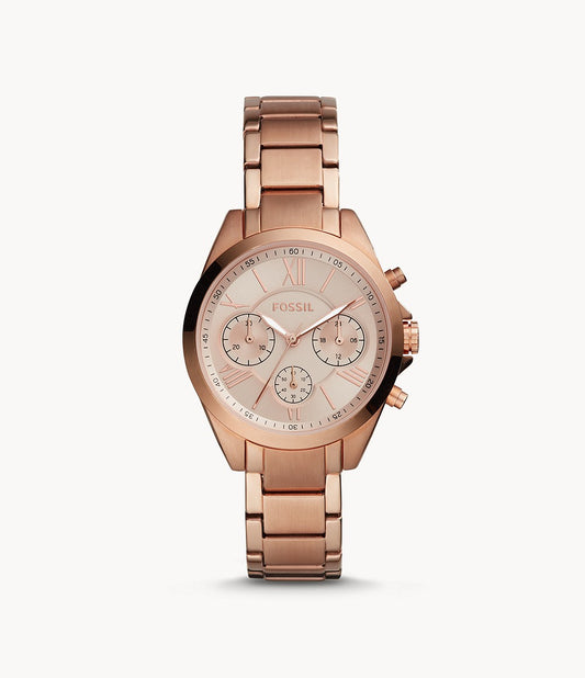 Modern Courier Midsize Chronograph Rose-Gold-Tone Stainless Steel Watch BQ3036