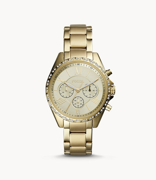 Modern Courier Chronograph Gold-Tone Stainless Steel Watch BQ3378