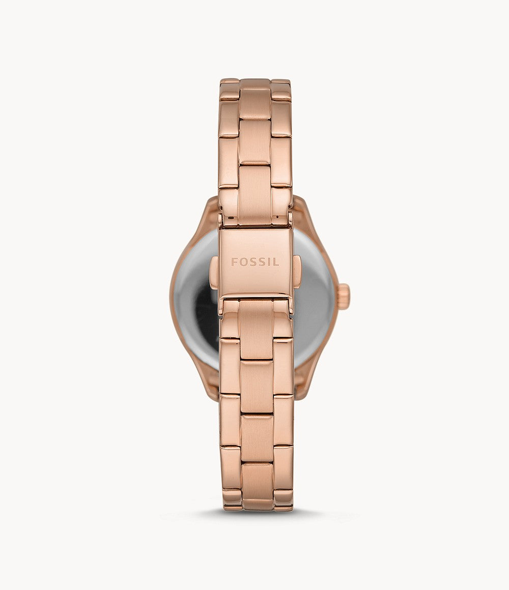 Rye Three-Hand Date Rose Gold-Tone Stainless Steel Watch BQ3639