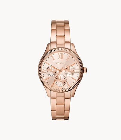 Rye Multifunction Rose Gold-Tone Stainless Steel Watch BQ3691