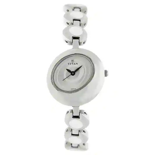 Titan Silver Dial Silver Metal Strap Watch NQ2485SM01 (DB938)