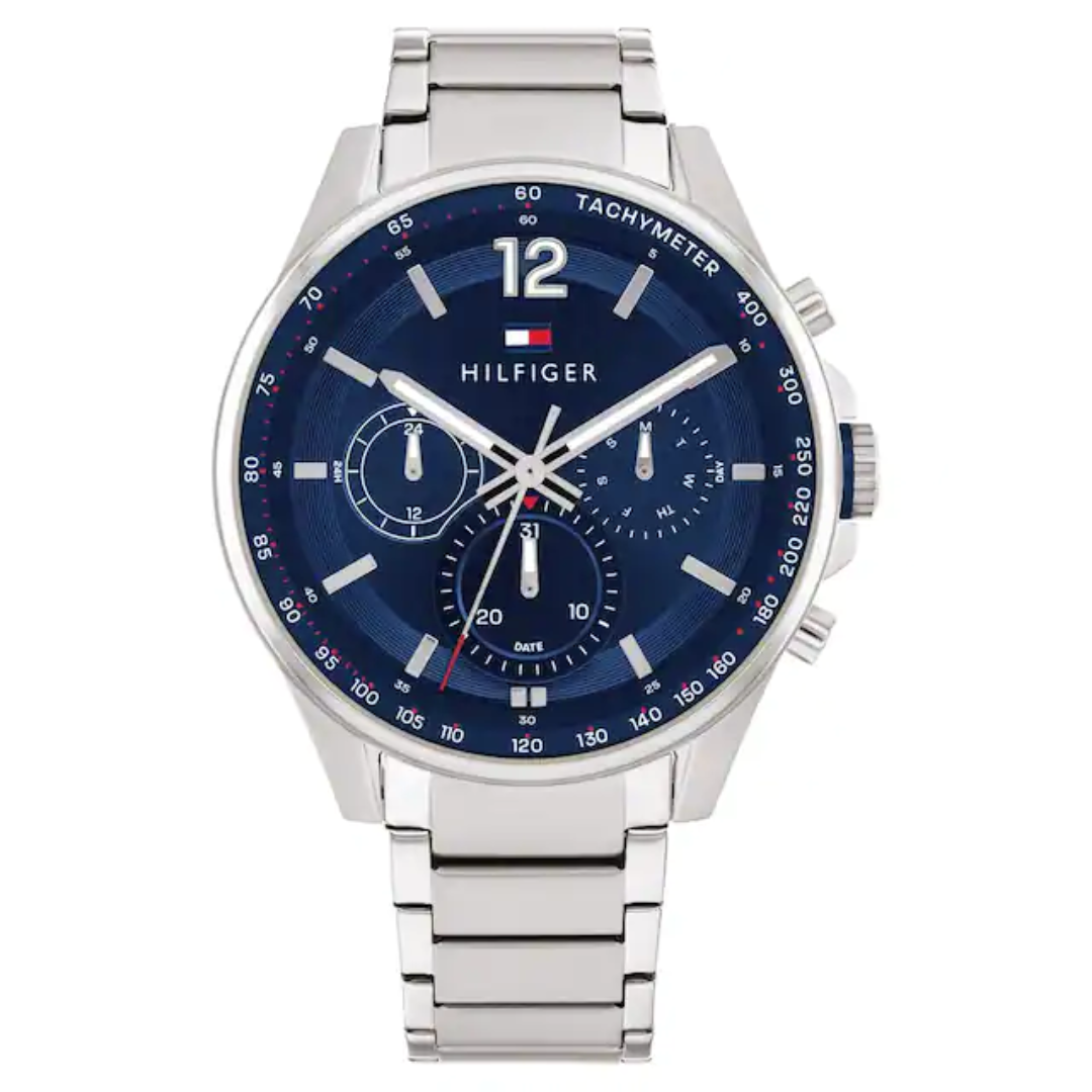 Tommy Hilfiger Blue Dial Stainless Steel Strap Watch for Men TH1791973