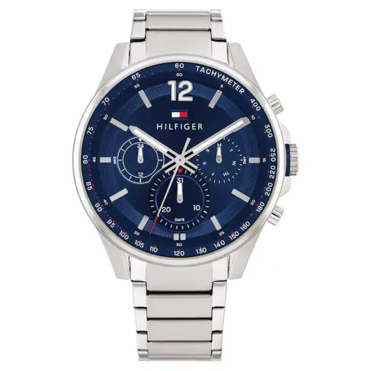 Tommy Hilfiger Blue Dial Stainless Steel Strap Watch for Men TH1791973