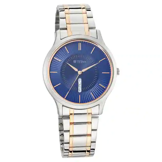 Titan Lagan - Blue Dial Metal Strap NP1845KM01 (DK550)