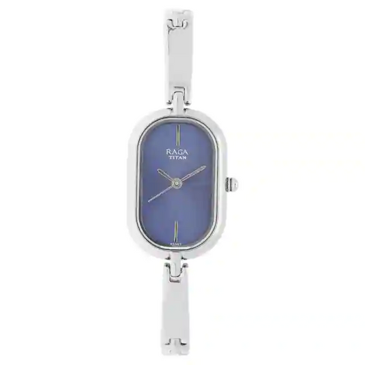 Titan Raga Viva Blue Dial Metal Strap Watch 2577SM01 (DG589)