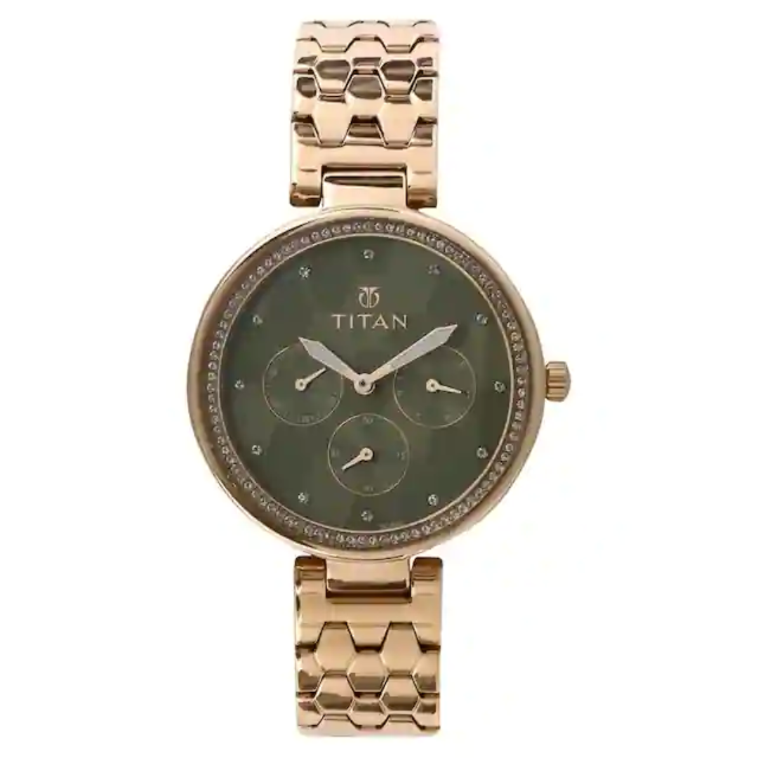 Titan Whimsy Green Dial Multifunction Watch NN95059WM02 (DG968)