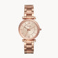 Carlie Three-Hand Rose Gold-Tone Stainless Steel Watch  ES4301