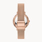 Jacqueline Three-Hand Date Rose Gold-Tone Stainless Steel Watch  ES4628