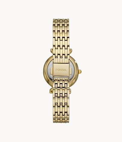 Carlie Mini Three-Hand Gold-Tone Stainless-Steel Watch ES4735