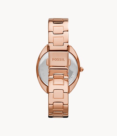 Gabby Three-Hand Date Rose Gold-Tone Stainless Steel Watch ES5070