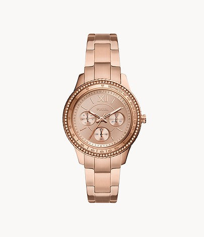 Stella Sport Multifunction Rose Gold-tone Stainless Steel Watch ES5106