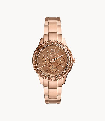 Stella Sport Multifunction Rose Gold-tone Stainless Steel Watch  ES5109