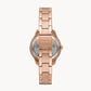 Stella Three-Hand Date Rose Gold-Tone Stainless Steel Watch ES5136