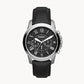 Grant Chronograph Black Leather Watch FS4812