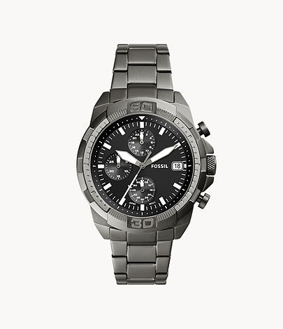 Bronson Chronograph Smoke Stainless Steel Watch FS5852