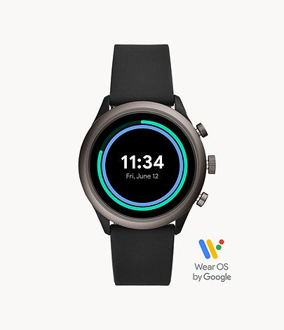 Fossil Sport Smartwatch Black Silicone FTW4019