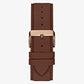Eco-Friendly Brown Leather Recycled Ultra Suede Strap Watch GW0353G2
