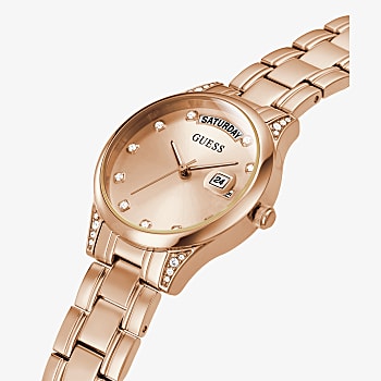 Rose Gold Tone Case Rose Gold Tone Stainless Steel 316L Watch GW0385L3