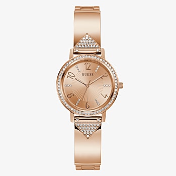 Guess Rose Gold Tone Case Rose Gold Tone Stainless Steel Watch GW0474L3