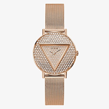 Rose Gold Tone Case Rose Gold Tone Stainless Steel/Mesh Watch GW0477L3