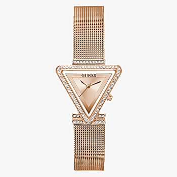 Guess Rose Gold Tone Case Rose Gold Tone Stainless Steel/Mesh Watch GW0508L3