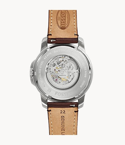 Grant Automatic Dark Brown Leather Watch ME3099