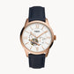 Townsman Automatic Navy Leather Watch ME3171