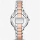 Pyper Two-Tone Embossed Logo Watch MK4667