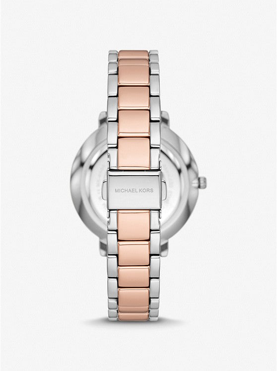 Pyper Two-Tone Embossed Logo Watch MK4667