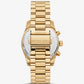 MICHAEL KORS Lexington Pavé Gold-Tone Watch MK7241