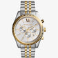 Oversized Lexington Two-Tone Watch MK8344