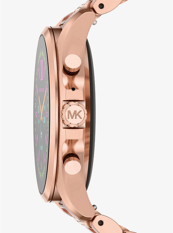 Gen 6 Bradshaw Pavé Rose Gold-Tone Smartwatch MKT5135