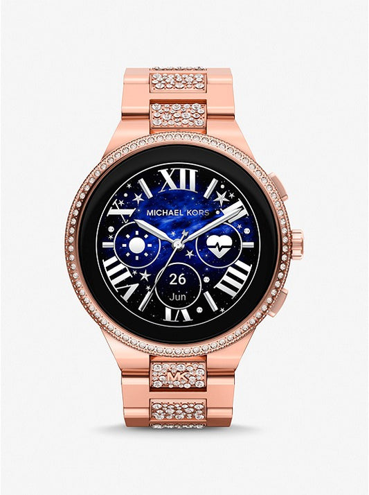 Michael Kors Gen 6 Camille Pavé Rose Gold-Tone Smartwatch MKT5147