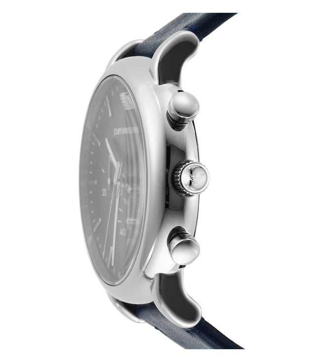 AR11451 Watch Blue Watch Chronograph Krishna – Leather
