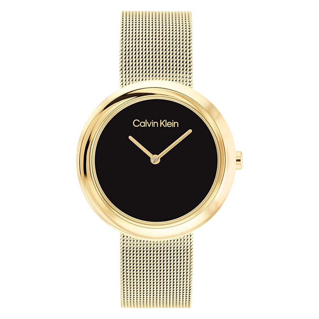 Calvin Klein 25200012 Twisted Bezel Quartz Watch for Women