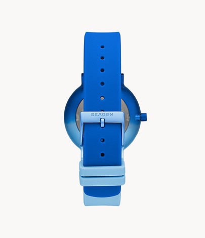 Aaren Ombre Three-Hand Multi-Coloured Silicone 36mm Watch SKW2900