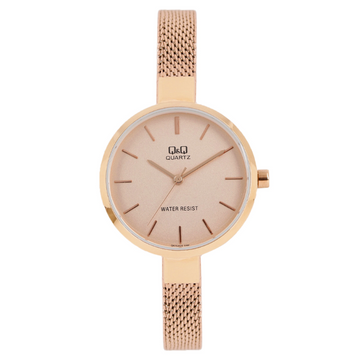 Women Rose Gold Analogue Watch QA15J020Y