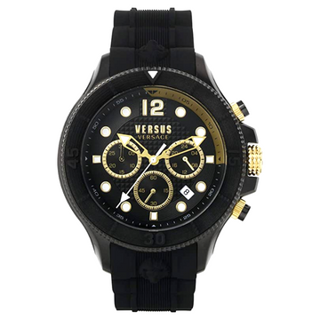 Versus Versace Mens Black 49 mm Volta Watch VSPVV0320