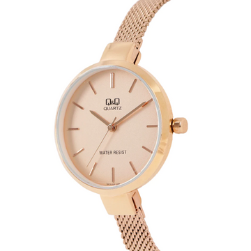 Women Rose Gold Analogue Watch QA15J020Y